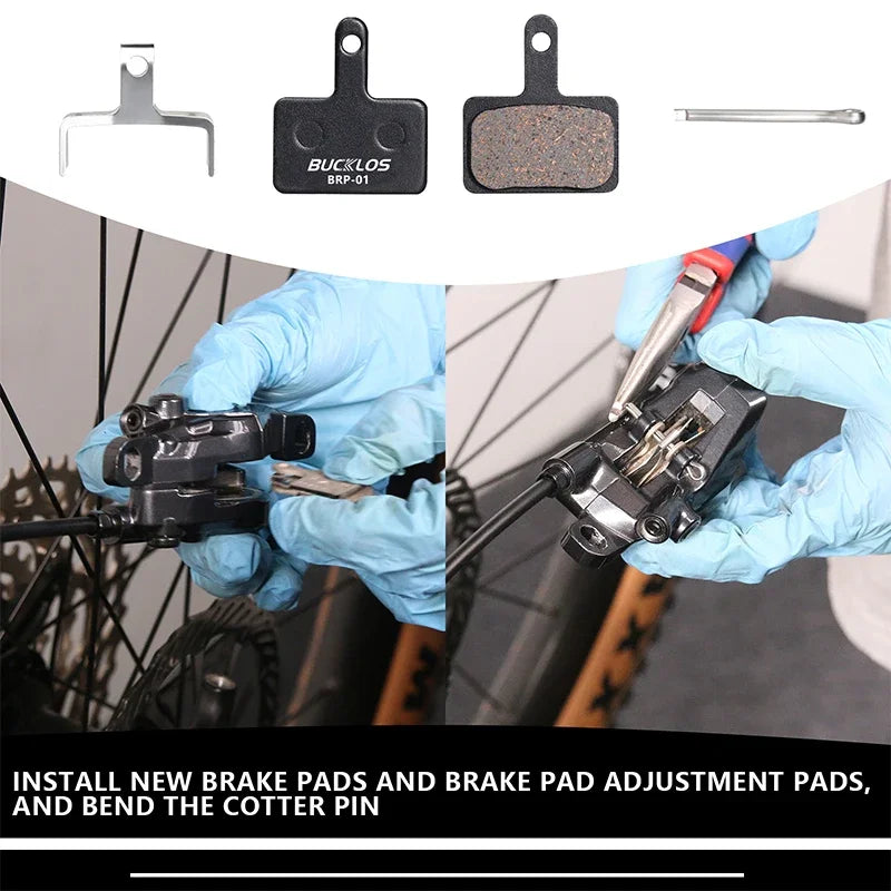 BUCKLOS Semimetallic Brake Pads Bicycle Disc Brake Pads for Shimano B01S/B03S/B05S-RX Road Bike Hydraulic Brake Pad MTB Parts