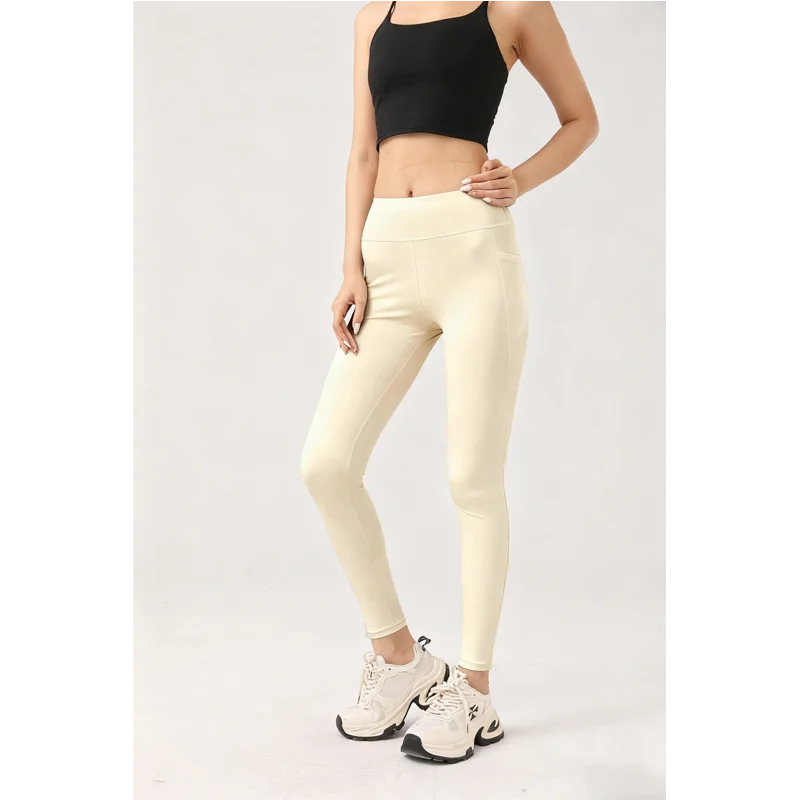 Waist Yoga Pants with Pockets, Leggings for Women Tummy Control Compression Workout Leggings for Women