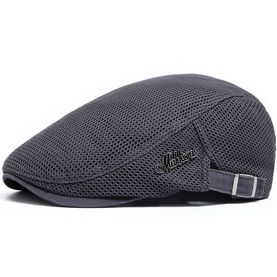 Fashion Men Beret Summer Breathable Mesh Flat Cap Outdoor Casual Women Sun Visor Hat Vintage Newsboy Caps Female Berets Unisex
