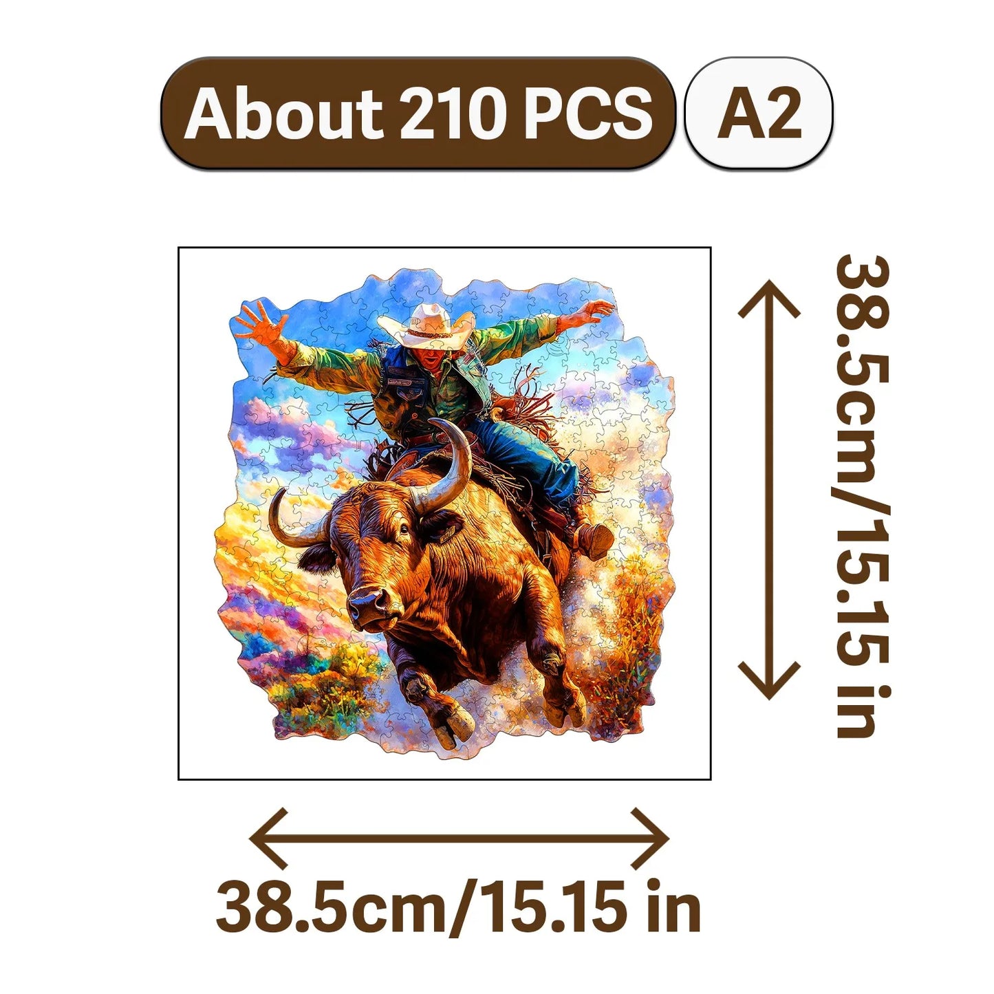Nowadays Retro Art Style Wooden Jigsaw Puzzle Wood Home Decor Painting Christmas and Halloween Gift Toy for Teen and Kid
