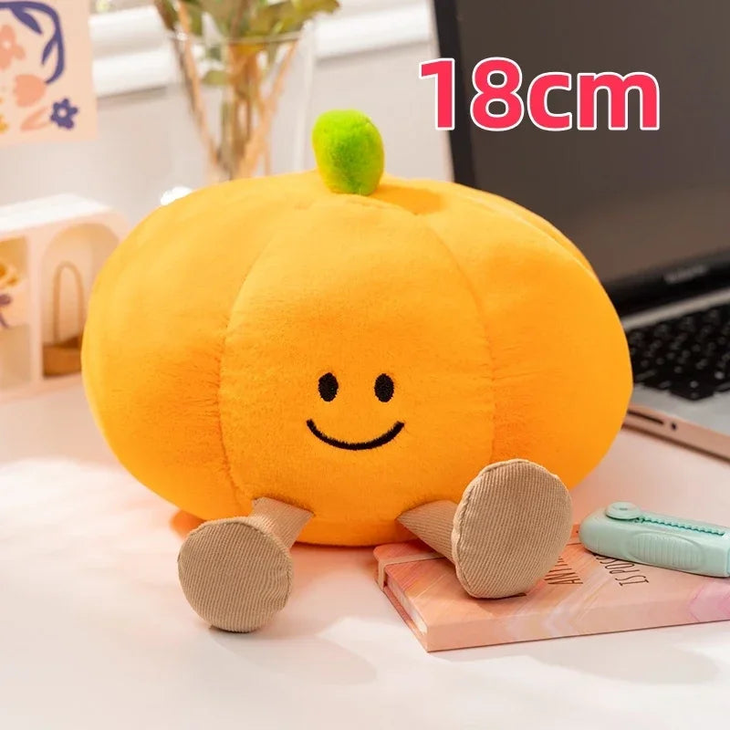18~30cm Kawaii Halloween Pumpkin Ghost Plush Toy Plushie Soft Plant Stuffed Doll Holidays Props Decorative Throw Pillow for Kids