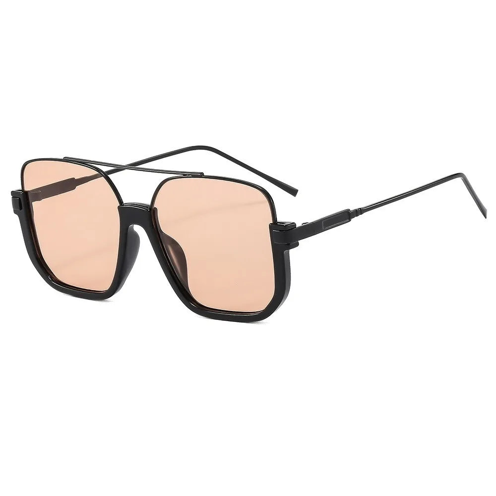 UV400 Travel Sun Glasses for Women Men Large Frame Retro Luxury Brand Designer Eyeglasses Gift