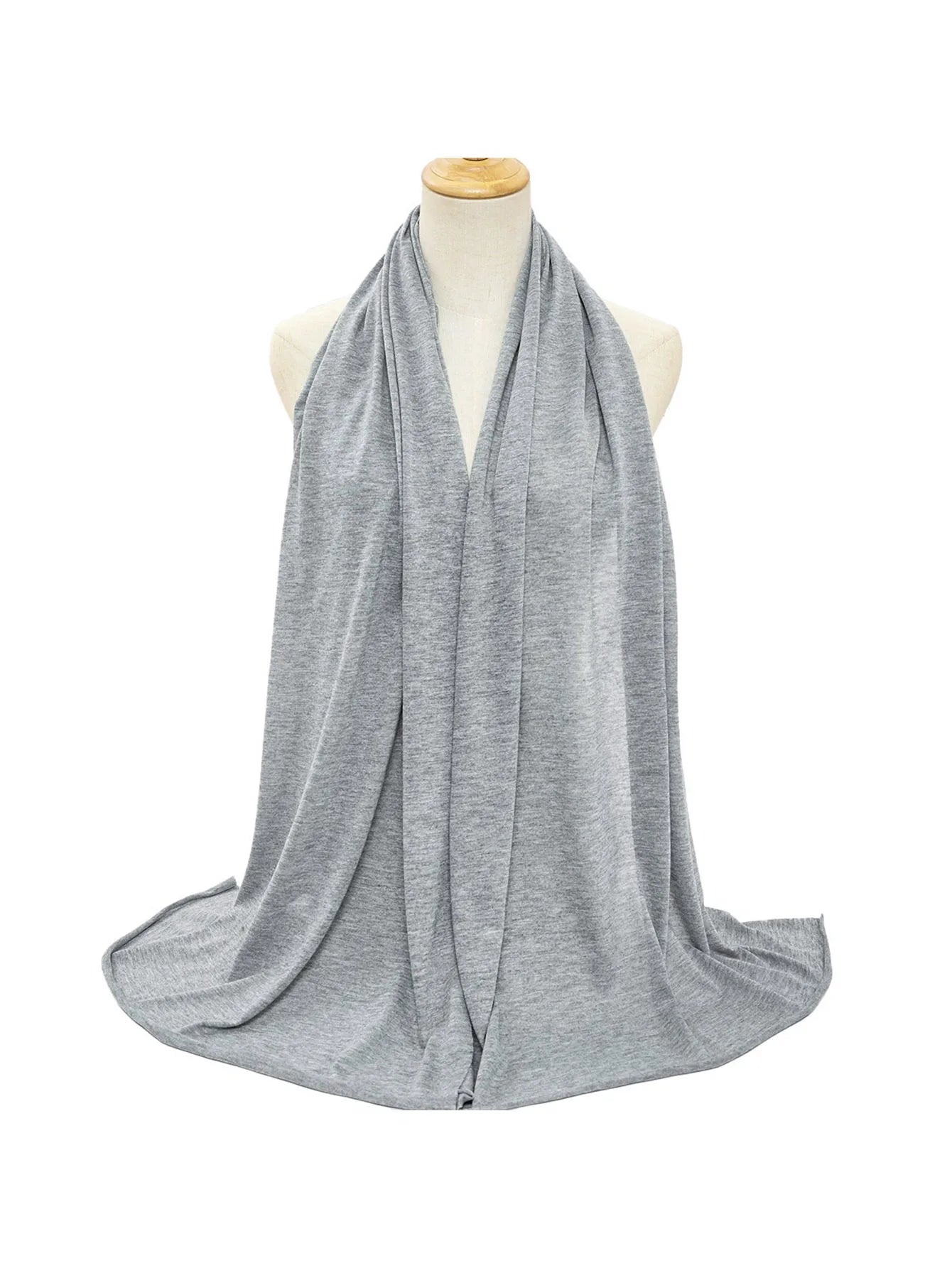 Extr-Long stretch jersey turban african solid color super soft breathable headband