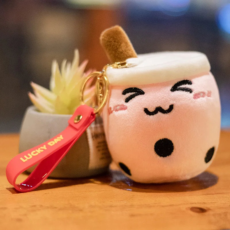 10CM Cute Small Mushroom Plush Toy Creative Stuffed Pendant Doll Red Mushroom Keychain For Kids Girls Holiday Gifts