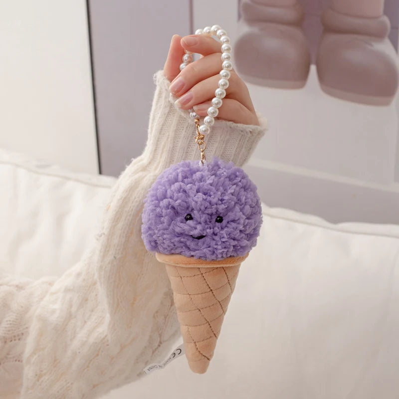 Cute Cartoon Ice cream Plush Toy Stuffed Food Snack Pillow Cushion Cone Kids Toys Kawaii Room Decor Birthday Gift for Kids