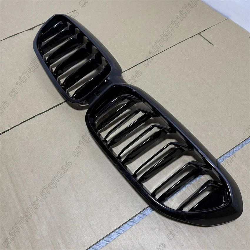 For BMW 5 Series G30 G31 520i 530i 540i 2018-2020 Gloss Black Car Front Bumper Kidney Grill Hood Grille Double Slat Body Kit