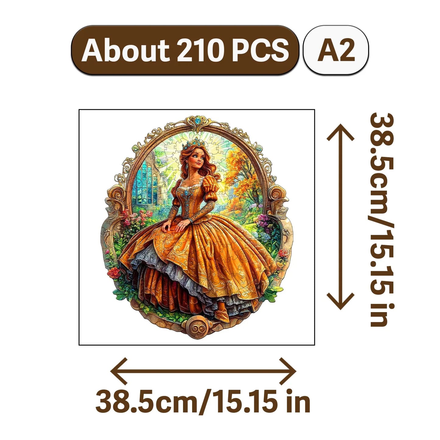 Children and The Queen Wooden Jigsaw Puzzle Wood Home Decor Painting Christmas and Halloween Gift Toy for Teen and Kid