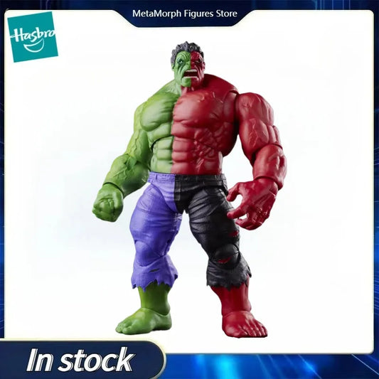 Original Hasbro Marvel Legends Series Compound Red Green Hulk Action Figure Toys Model Ornaments
