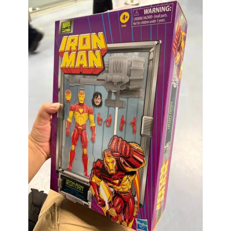 Original Hasbro Marvel Legends Series Iron Man Anime Figure Toy Model Collection