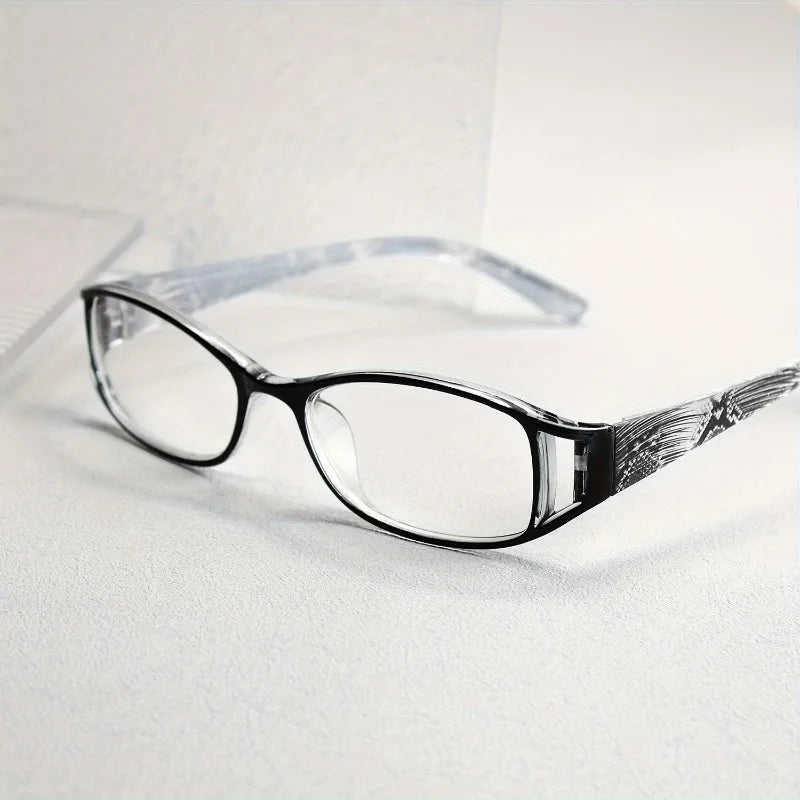 4 Sets of Women's Hollow Flower Small Frame Reading Glasses +1.0~+4.0