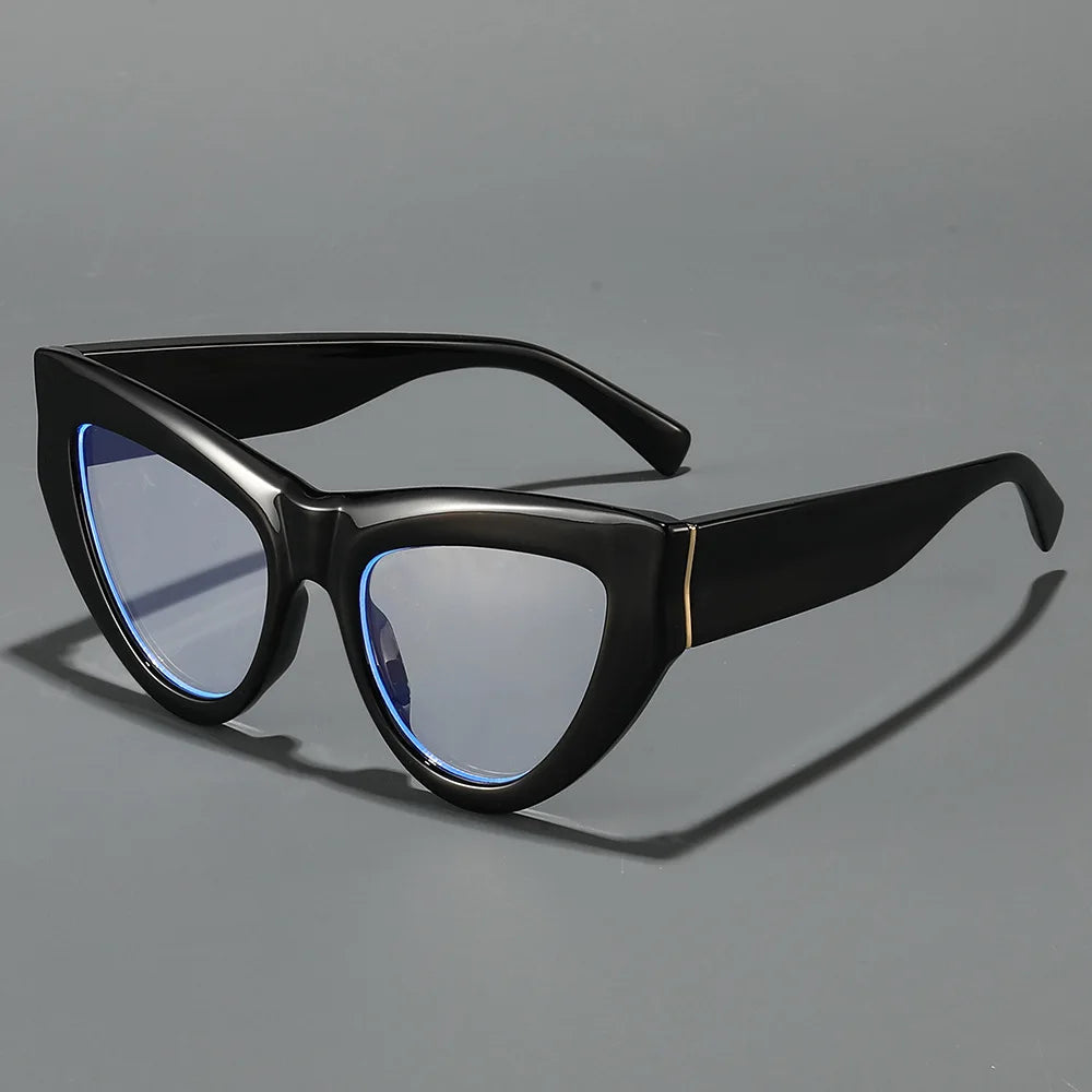 JNPCXI New Cat Eye Colorful Women Glasses Frame Fashion Purple Leopard Clear Anti Blue Light Eyewear Men Optical Frame