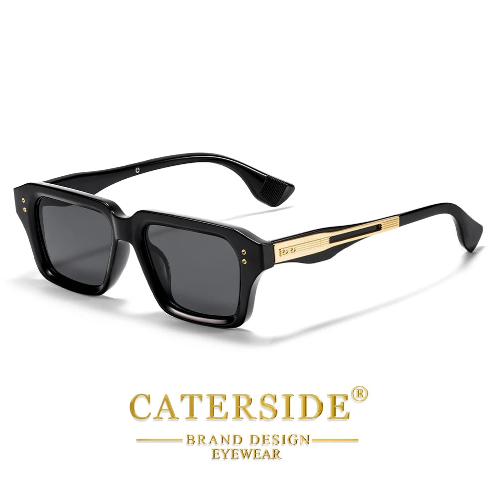 CATERSIDE New Men's Sunglasses Fashion Brand Design Hip Hop Style Sun Glasses Modern Women's Party Travel Outdoor Glasses UV400