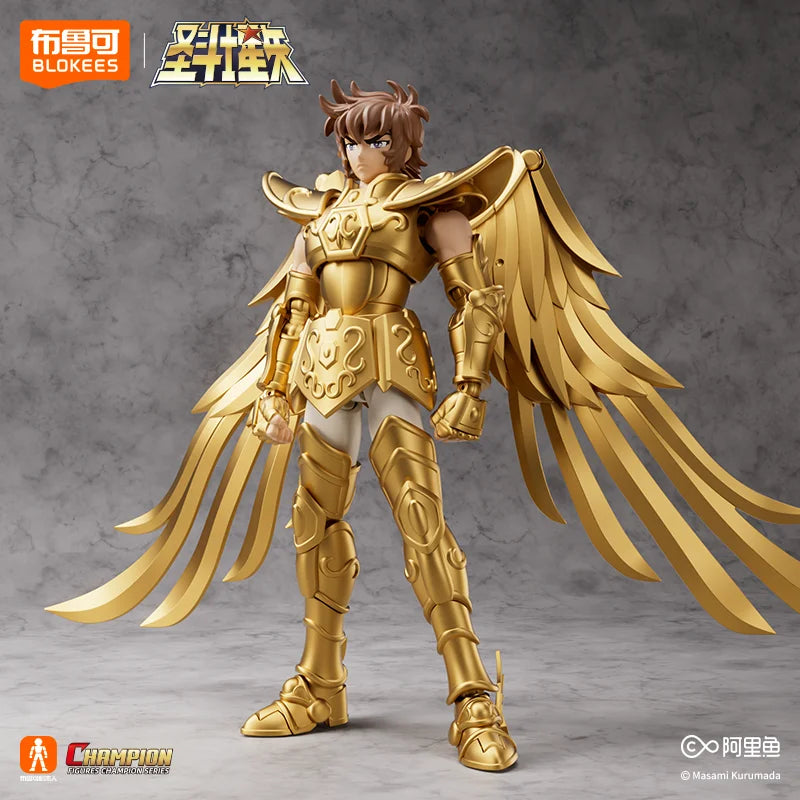Original BLOKEES Saint Seiya Sagittarius Pegasus Aiolos Pegasus Action Figures