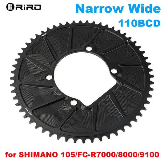 RIRO 110BCD Road Bike Chainring for Shimano 105 R7000/8000/9100 Aluminum Alloy Bicycle Chain Ring Narrow Wide Chainwheel