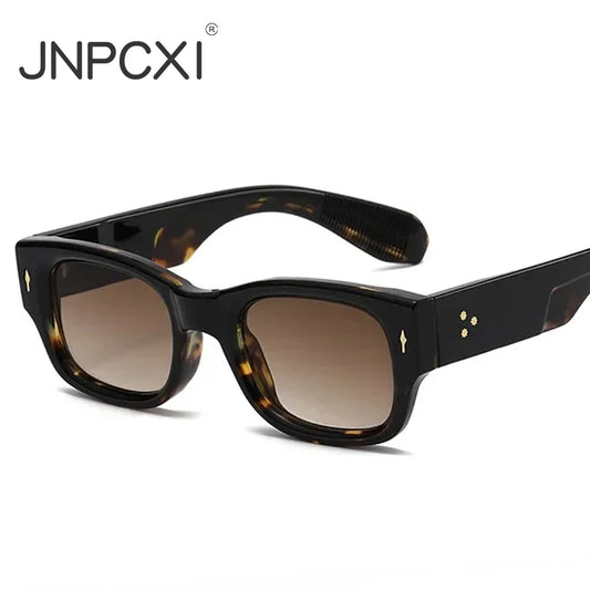 JNPCXI Small Square Sunglasses Men Luxury Brand Design Computer Women Eyeglasses Glasses Frame Vintage Eyewear