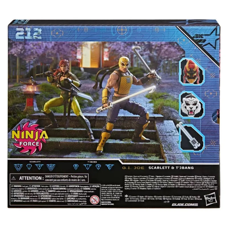 【Pre Sale】Original Hasbro G.I. Joe Classified NINJA FORCE SCARLETT & T'JBANG Action Toy Figure Collection Model