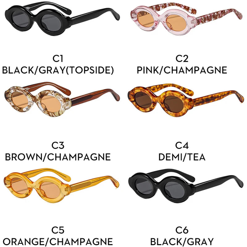 JNPCXI Polarized Retro Oval Women Sunglasses Shades UV400 Fashion Punk Men Trending Quality Leopard Sun Glasses