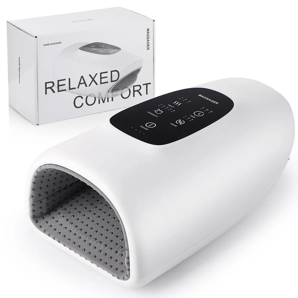 360° Air Pressure Hand Massager 5 Levels 3 Modes Airbag Shiatsu Kneading Palm Wrist Fingers Acupoint Hot Compress Hand Massager