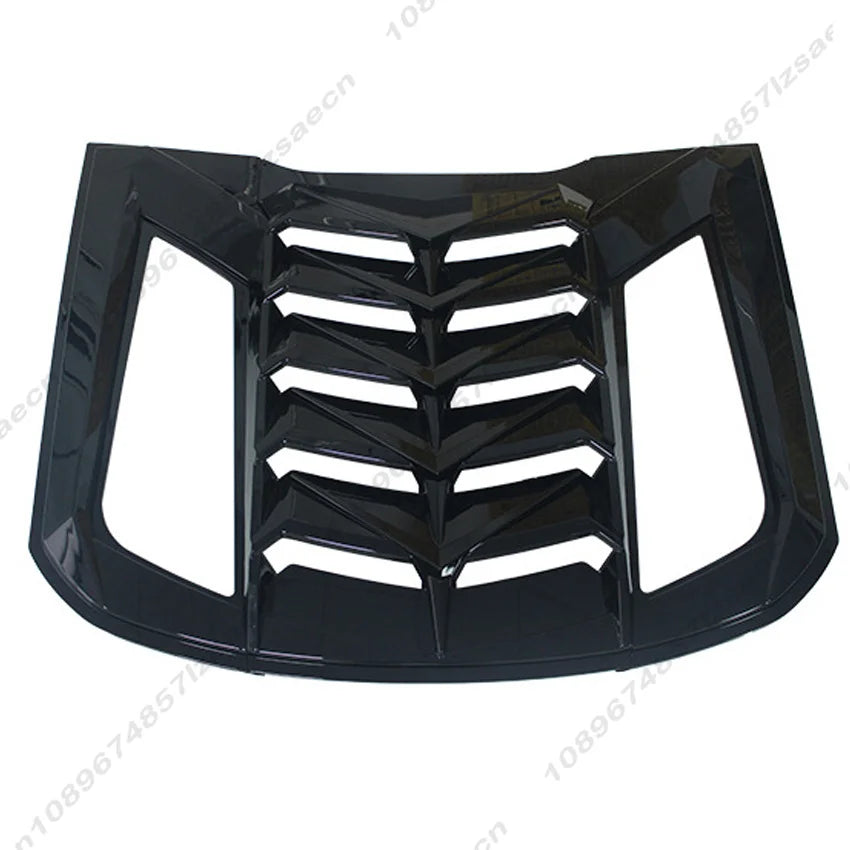Car Rear Louver Window For Ford Mustang 2015-2023 Side Shutter Cover Trim Sticker Vent Scoop Car Accessories Window Blinds