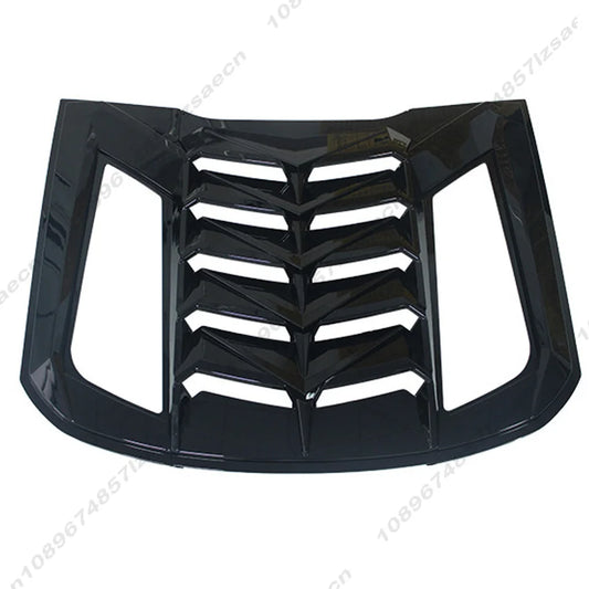 Car Rear Louver Window For Ford Mustang 2015-2023 Side Shutter Cover Trim Sticker Vent Scoop Car Accessories Window Blinds