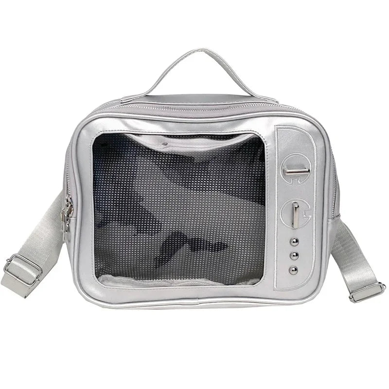 Kawaii TV Shape Design Ita Bag Japanese Girls Crossbody Bag Trend Transparent Pocket Harajuku Shoulder Bag Fashion Backpacks