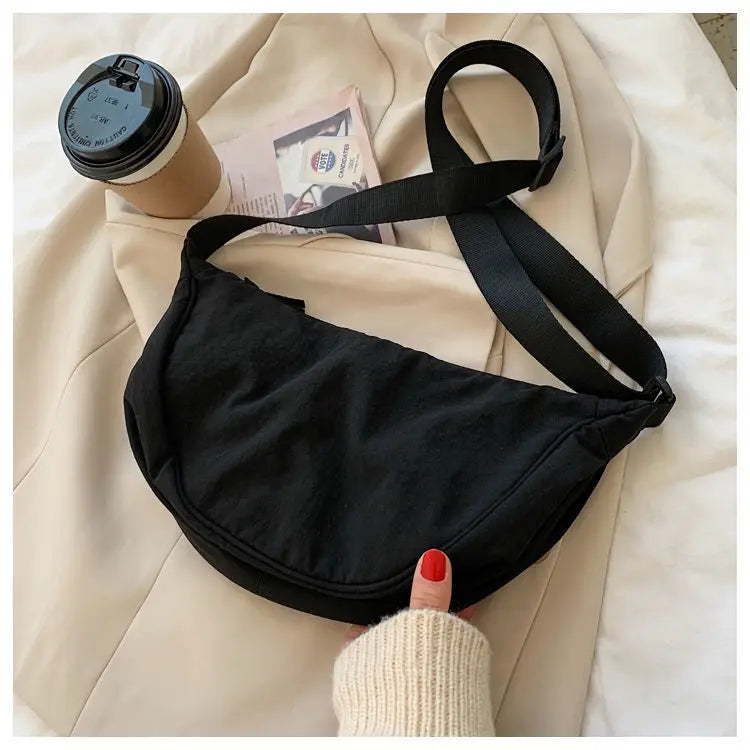 Nylon Waterproof Messenger Bag, Dumpling Multi-color High-quality Shoulder Bags