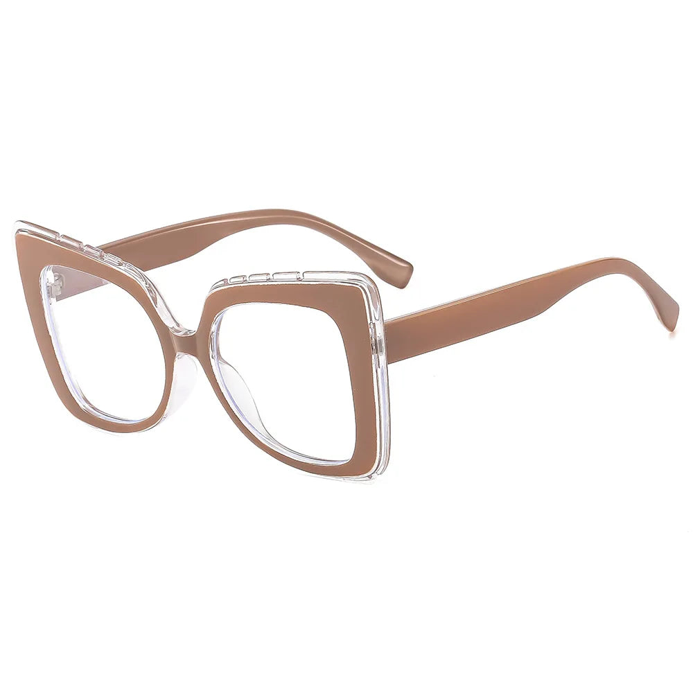 JNPCXI New Square Anti Blue Light Glasses Frame Women Men Eyewear Optical Computer Eyeglasses Frames Fake Eyeglass Eyewear