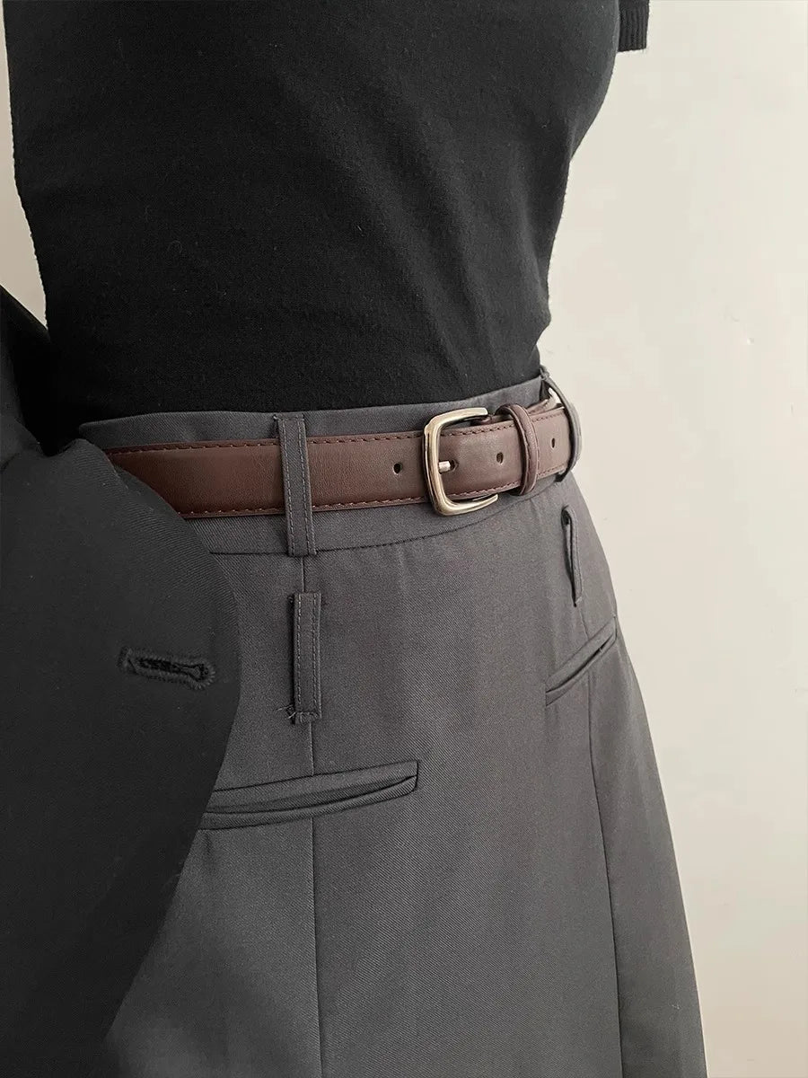 Decorative Belt Women With Skirts And Simple Korean Version Of The New Brown Belt Accessories High-End Sense