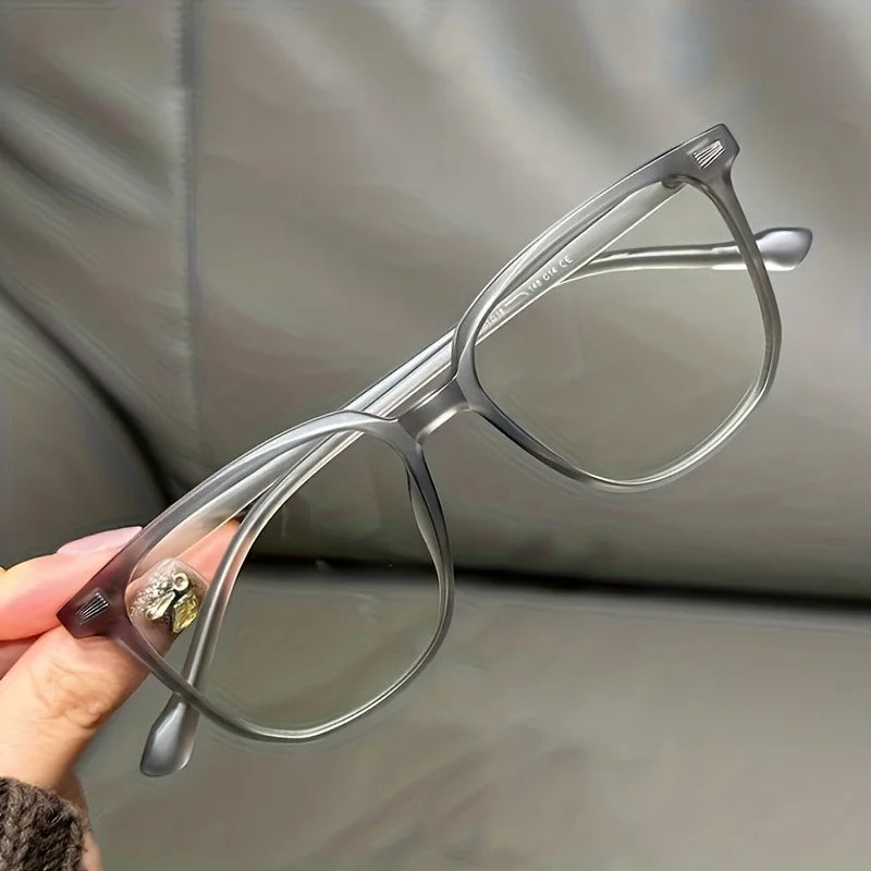 Decorative Flat Light Glasses Natural Beauty Artifact Large Frame Round Face Glasses Frame Fashionable Decoration