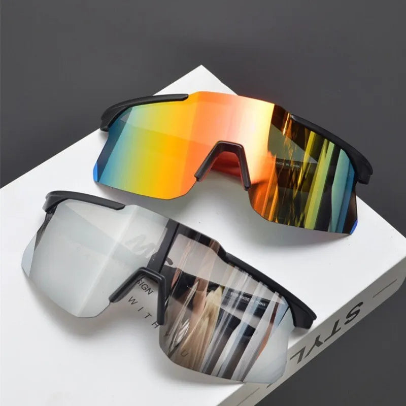 2PCS UV400 Cycling Sunglasses Men Women Bike Shades Sunglass Outdoor Sports Bicycle Dustproof Goggles Glasses For Men Women