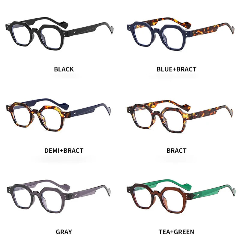 JNPCXI Small Frame Classic Polygon Glasses Women Men Luxury Brand Designer Computer Games Anti-Blue Light Eyewear Unisex Lentes