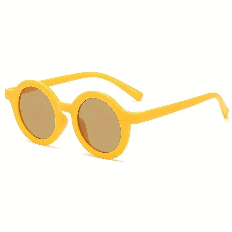Men's and Women's PC Round Personalized Retro Glasses Cute Children's Glasses Graduation Birthday Party Decoration Glasses