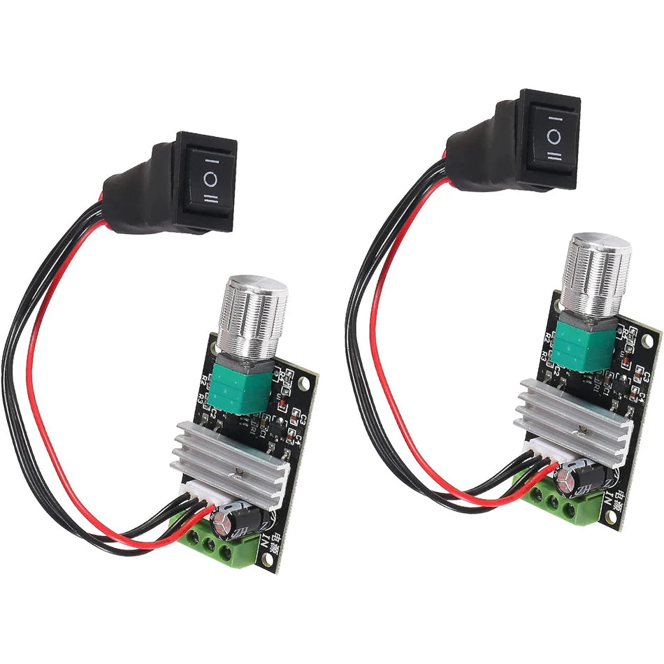 2/4 Pack 6V 12V 24V 28V 3A 80W 1203BB DC Motor Speed Controller PWM Speed Adjustable Reversible Motor Driver Switch Reversing