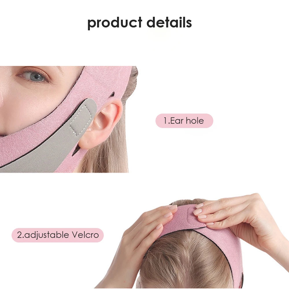 Reusable Face Slimming Bandage V Line Face Shaper Women Chin Cheek Lift Up Belt Facial Massage Strap Face Skin Care Beauty Tools