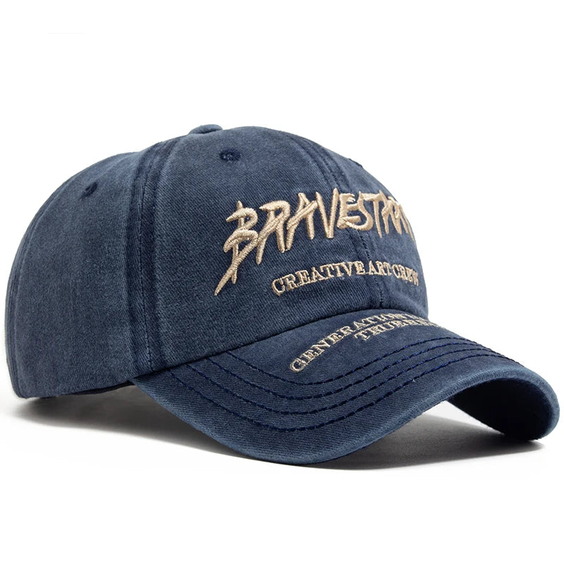 Fashion Women's Baseball Cap Embroidered Cotton Soft Top Men's Caps Casual Retro Travel Visor Hats Summer Sports Trucker Hat