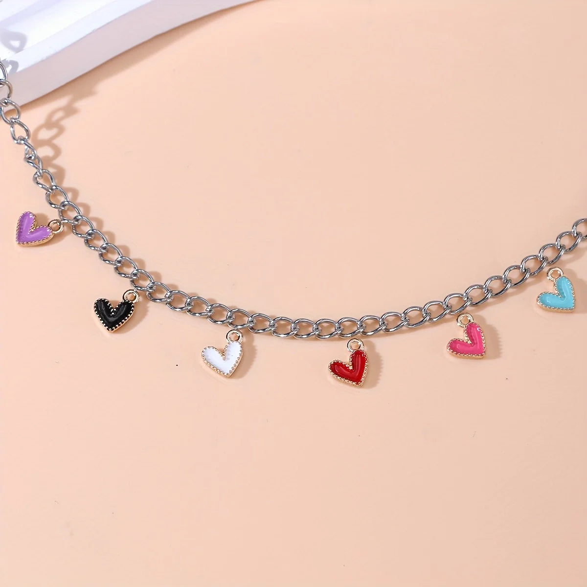 25Pcs Mix Enamel Heart Charms Cute Pendants for Jewelry Making DIY Handmade Necklace Earrings
