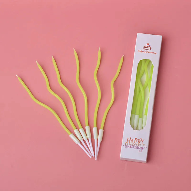 6pcs Birthday Candle Cake Candle Cake Decoration Party Supplies - Creative Cake Toppers for Parties & Desserts