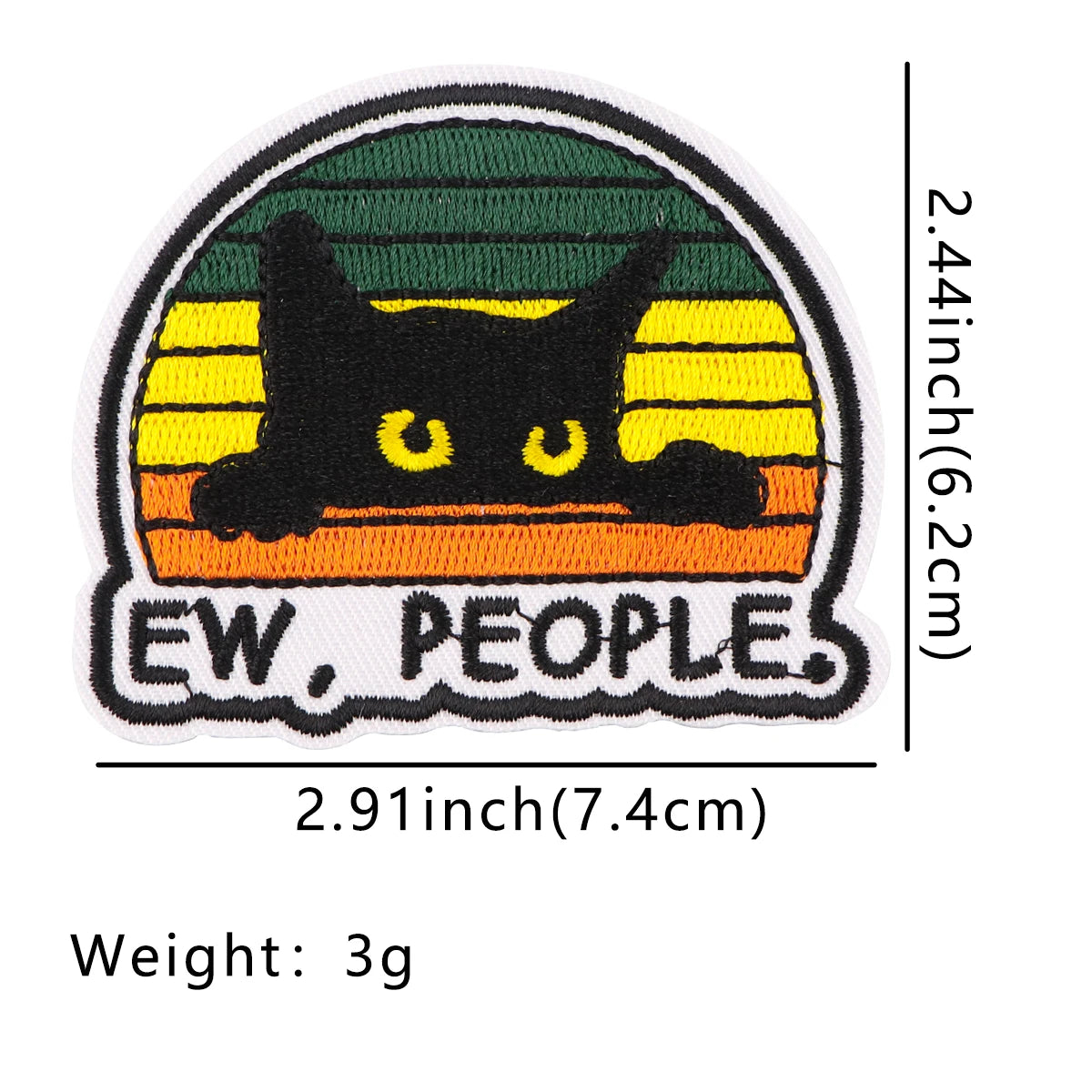 EW PEOPLE Patch Letters Embroidery Patch Iron On Patches For Clothing Thermoadhesive Patches On Clothes DIY Sew Badges