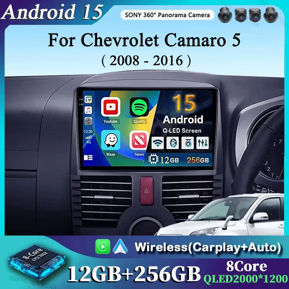 Android 15 For Toyota Rush J200 1 2006 - 2018 2K QLED Android Car Radio Multimedia Video Player GPS stereo CarPlay Head Unit 4G
