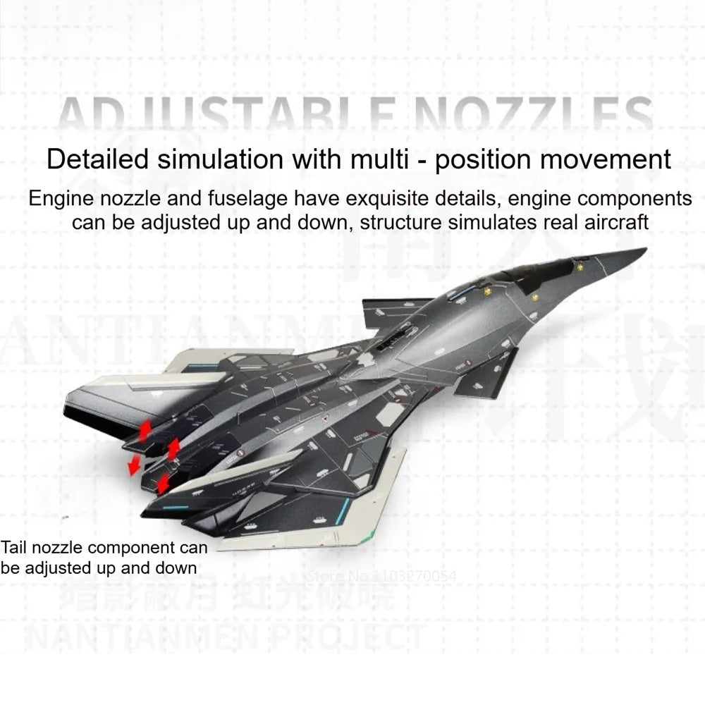 1:50 1:144 Bai Di Aerospace Fighter Model Alloy Diecast Toys Car Bracket Head Can Rotate Metal Body Exquisite Models Collection