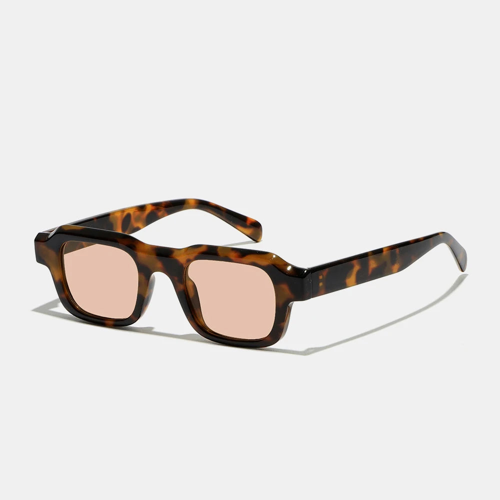 2026 Trendy Small Square Sunglasses Men Women Retro Rectangle Vintage UV400 Gradient Shades Travel Beach Street Eyewear Fashion