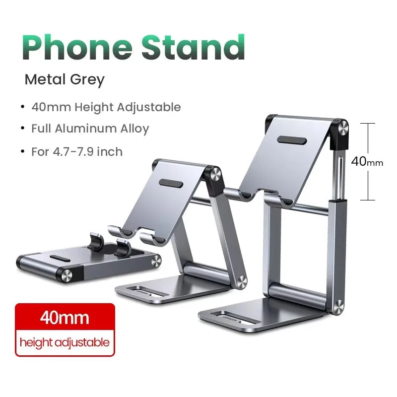 Phone Holder Stand Aluminum Mobile Phone Stand iPhone 14-16 Pro Xiaomi Portable