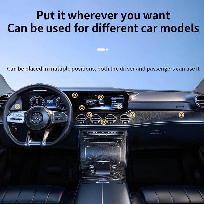 Double Sided Vacuum Suction Cup Magnetic Phone Holder, Foldable Storage Holder