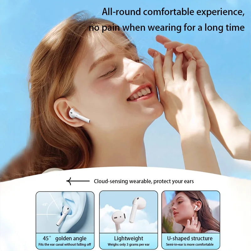 BMAD True Wireless Earphone Bluetooth 5.3 HiFi Stereo Headphones Battery Life Lasting Power Display For Iphone Samsung Huawei