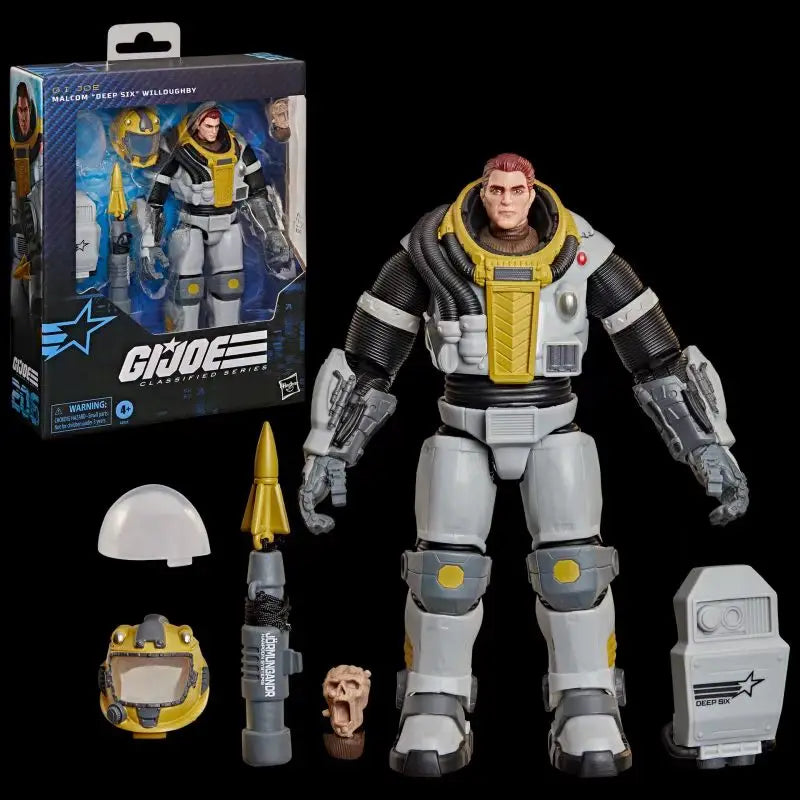 【Pre Sale】Original Hasbro G.I. Joe Classified Series #206 Malcom Deep Six Willoughby Action Toy Figure Collection Model