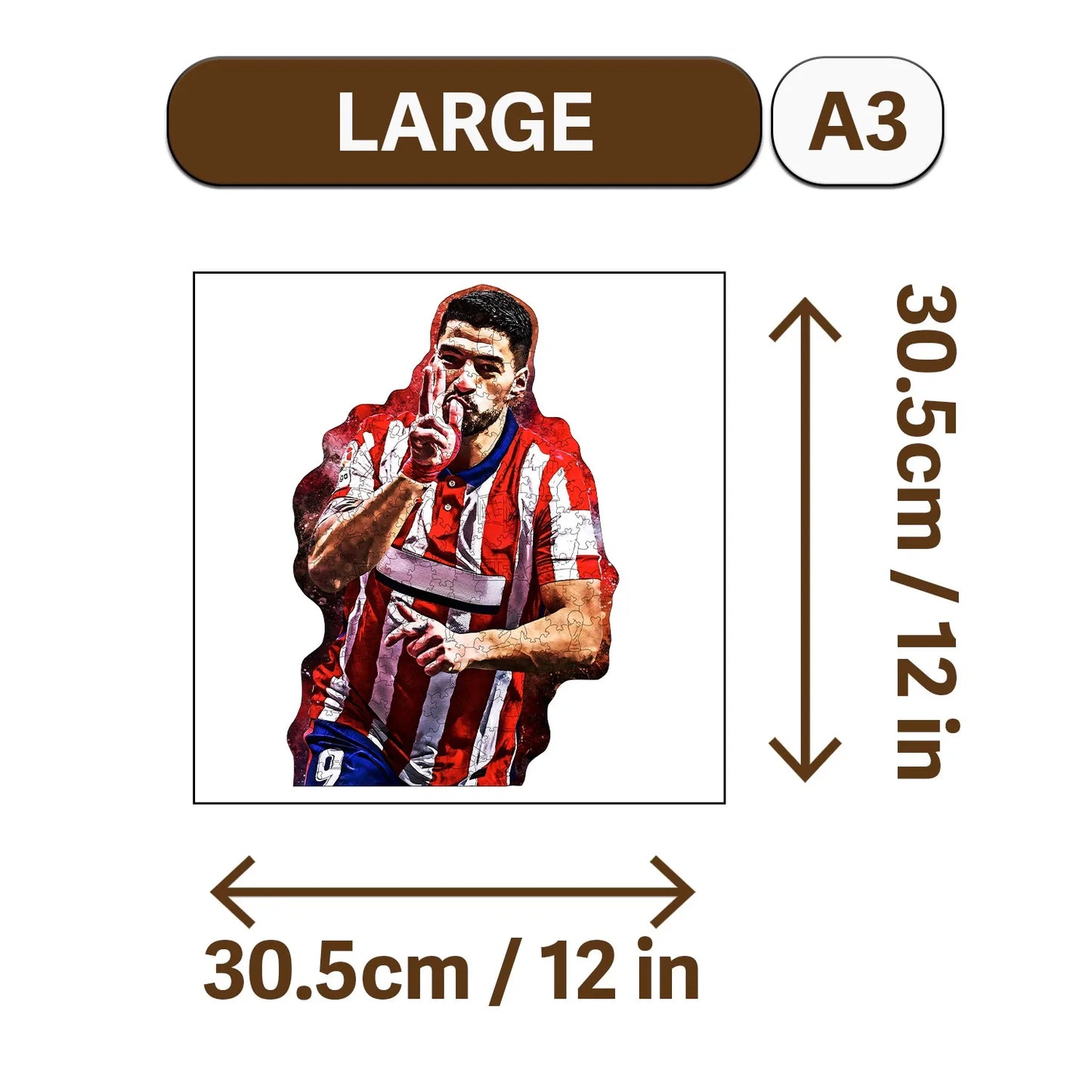 Football Genius Wooden Jigsaw Puzzle Wood Home Decor Painting Christmas and Halloween Gift Toy for Teen and Kid
