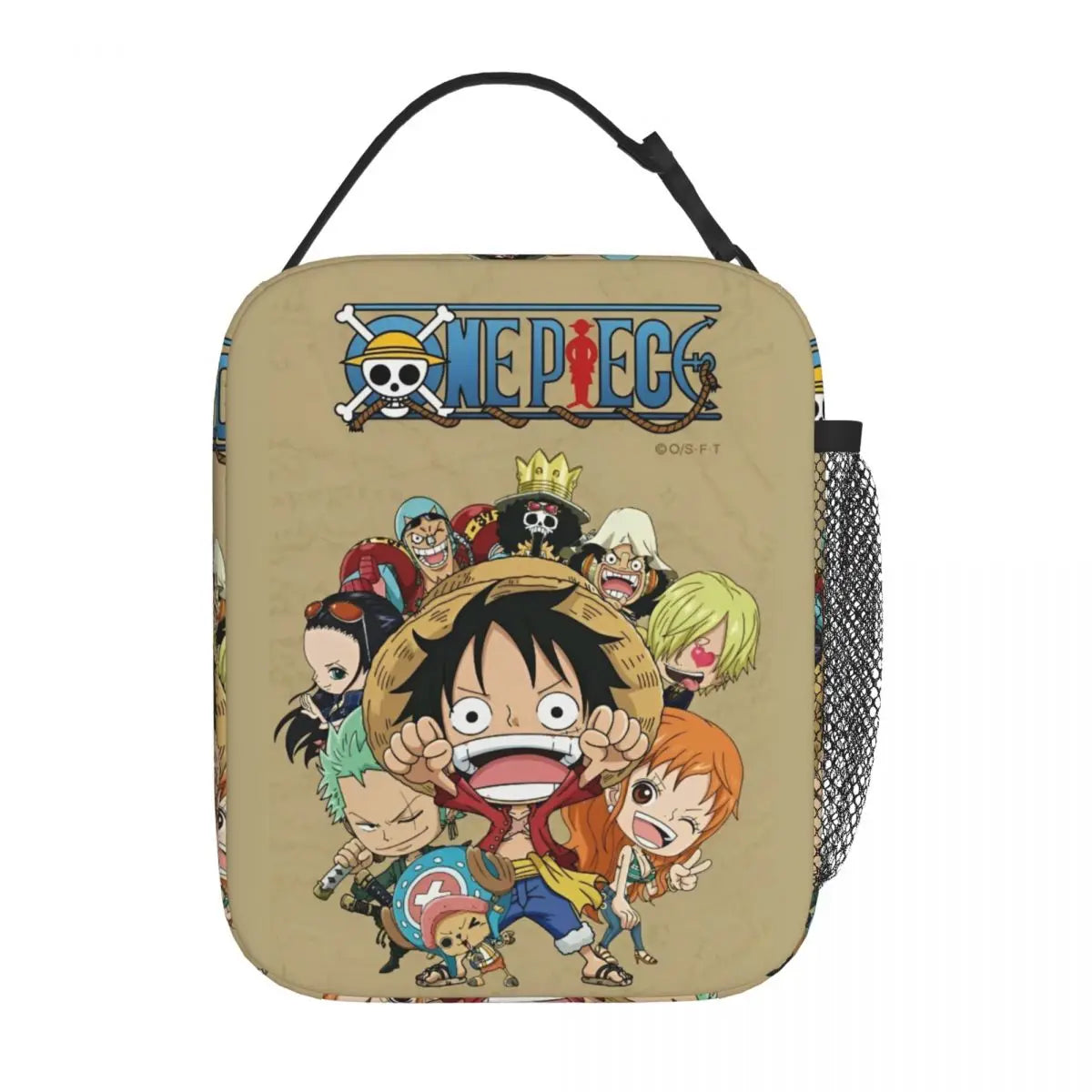 One Piece Monkey D Luffy Anime Insulated Lunch Thermal Bag Work School Bag