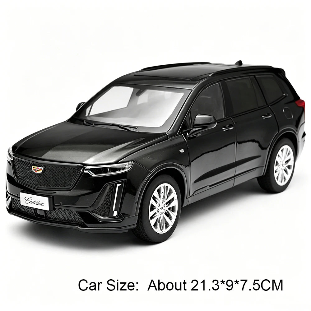 1:24 XT6 X5M Miniature Toy Diecast Alloy Model Car Front Wheel Steering with Sound Light Pull Back Vechie Exquisite Collectibles