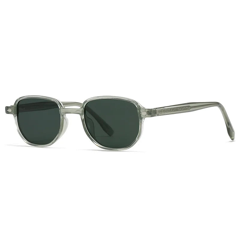 JNPCXI Retro Rivets Square Women Luxury Sunglasses Fashion Leopard Shades UV400 Men Green Sun Glasses