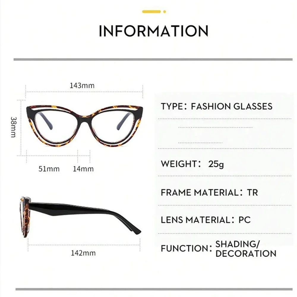 JNPCXI New Fashion TR90 Cat Eye Women Anti Blue Light Glasses Frame Retro Men Optical Luxury Eyewear